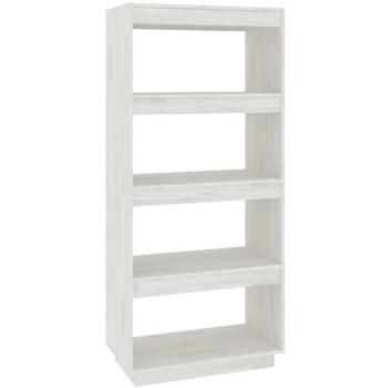 Shumee deliaca stena biela 60 × 35 × 135 cm masívna borovica, 810870