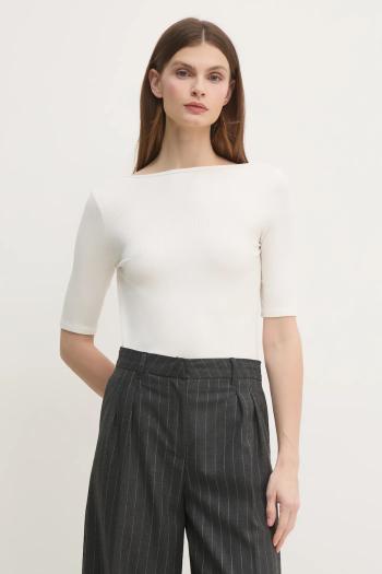 Tričko Calvin Klein dámske, béžová farba, K20K208244