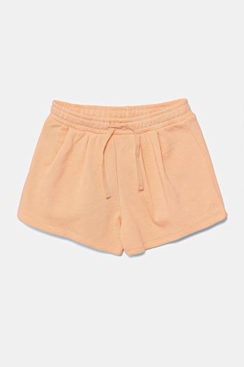 Detské bavlnené šortky United Colors of Benetton oranžová farba, jednofarebné, nastaviteľný pás 3J70G901R