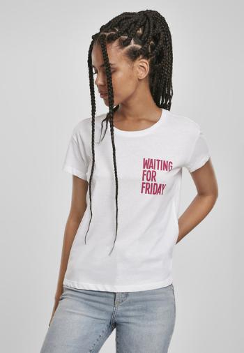 Mr. Tee Ladies Waiting For Friday Box Tee white/pink - XS