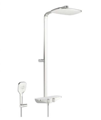 HANSA HANSA - Emotion Sprchový set s termostatom, 36x22 cm, 3 prúdy, biela/chróm 5865017182