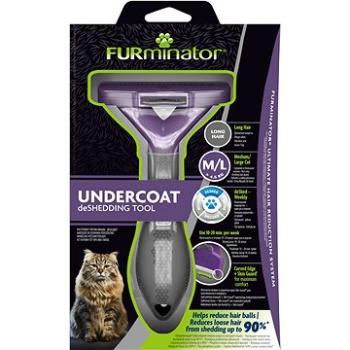 FURminator hrablo M/L Long Hair, pre mačky, 1 ks (4048422141280)