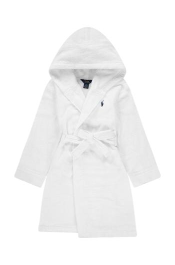 Detský bavlnený župan Polo Ralph Lauren biela farba, 9P0188