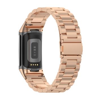 CLASSIC Kovový remienok pre Fitbit Charge 6 ROSE GOLD