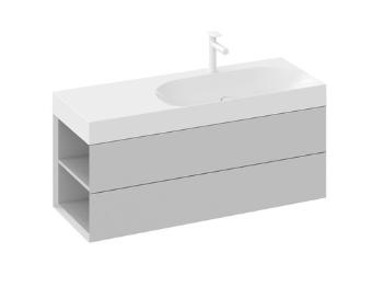 Skrinka pod umývadlo bez umývadla Ravak Lite 120x43x45 cm smoke grey X000001883