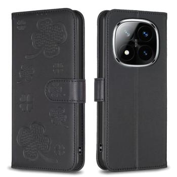 ART CLOVER Peňaženkový obal pre Xiaomi Redmi Note 14 Pro čierny