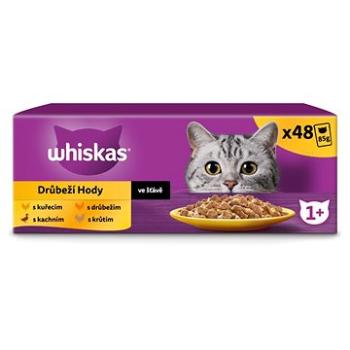 WHISKAS Hydinový výber v šťave 12 × 100 g (3065890154827)