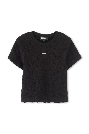 Detské tričko Dkny čierna farba, D62310