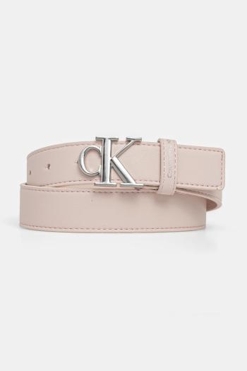 Detský opasok Calvin Klein Jeans ružová farba, IU0IU00655