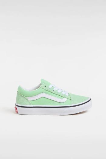 Detské tenisky Vans Old Skool zelená farba, VN000CYVE2Y1