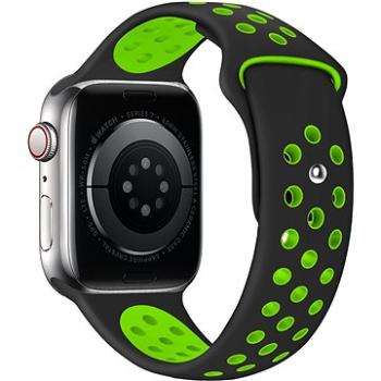 Eternico Sporty na Apple Watch 42 mm/44 mm/45 mm   Vibrant Green and Black (AET-AWSP-GrBl-42)
