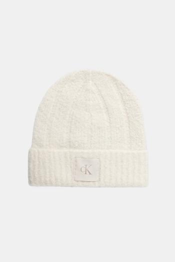 Vlnená čiapka Calvin Klein béžová farba, LV04D8065G