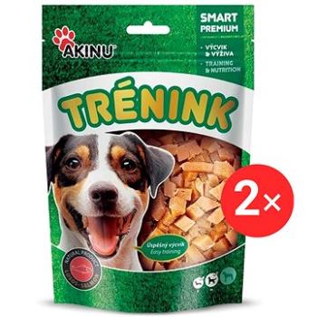 Akinu tréningové lososové kocky pre psov 2× 120 g (KRMpa0096bun)