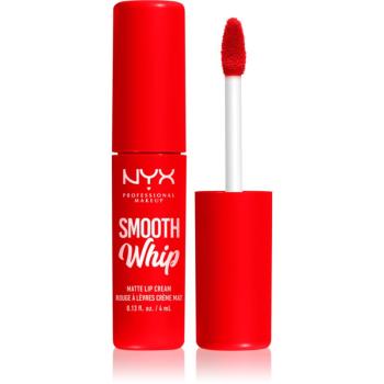 NYX Professional Makeup Smooth Whip Matte Lip Cream zamatový rúž s vyhladzujúcim efektom odtieň 12 Icing On Top 4 ml