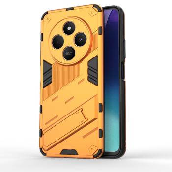 BIB Ochranný obal so stojanom pre Xiaomi Redmi 14C / Poco C75 oranžový