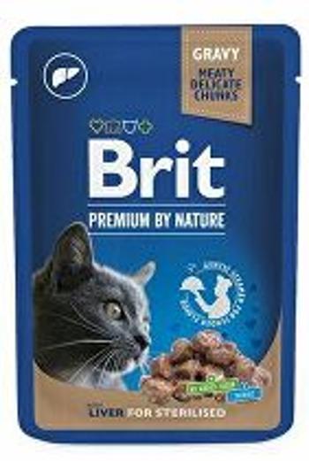 Brit Premium Cat vrecko Liver for Sterilised 100g