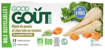 GOOD GOÛT BIO Losos s kelom a paštrnákom 2 x 190 g