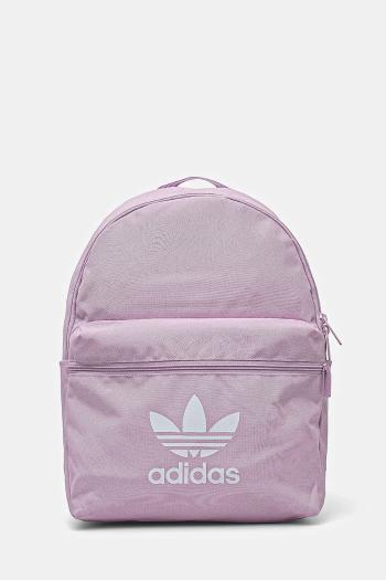 Ruksak adidas Originals Adicolor dámsky, fialová farba, veľký, s potlačou, JI9433