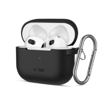 Tech-Protect Silicone Hook puzdro na Apple AirPods 3, čierne