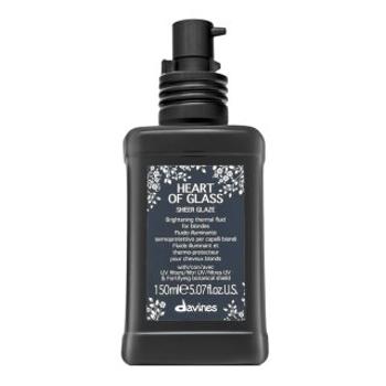 Davines Heart Of Glass Sheer Glaze Brightening Thermal Fluid bezoplachová starostlivosť pre farbené, chemicky ošetrené a zosvetlené vlasy 150 ml