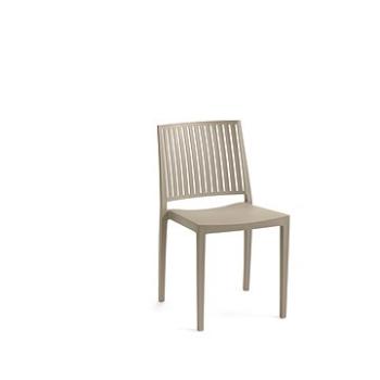 ROJAPLAST Stolička záhradná BARS, taupe (5604916050484)