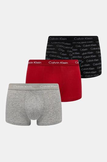 Boxerky Calvin Klein Underwear 3-pak pánske, červená farba, 000NB3055A