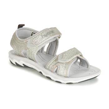 hummel  SANDAL GLITTER JR  Športové sandále Strieborná