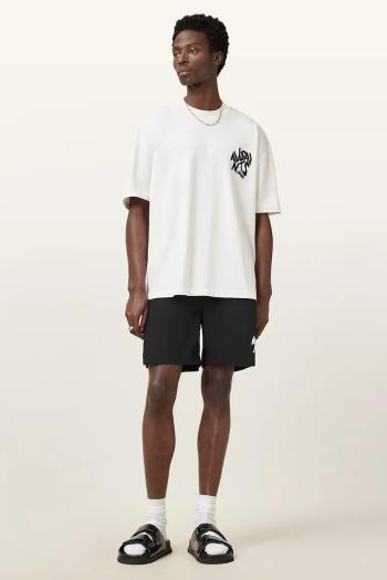 Plavkové šortky AllSaints ORLANDO čierna farba, M016WC