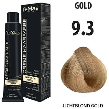 FemMas Farba na vlasy Veľmi svetlá blond zlatá 9.3 (4260450260447)