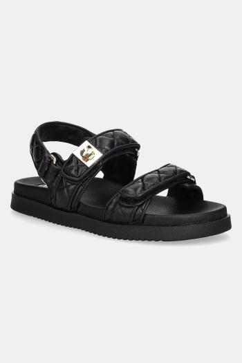 Kožené sandále Steve Madden Mona-Q dámske, čierna farba, SM11003792