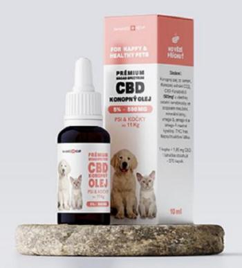 Olej konopný CBD 5% 10ml (270 kvapiek) pre psy a mačky do 11kg