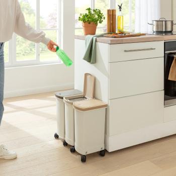 Die moderne Hausfrau Koše na třídění odpadu, sada 3 ks