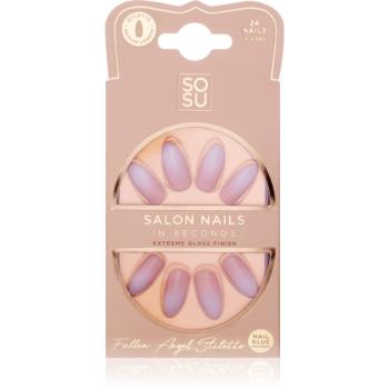 SOSU Cosmetics Salon Nails umelé nechty odtieň Fallen Angel 24 ks