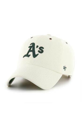 Šiltovka 47 brand MLB Athletics šedá farba, s nášivkou, B-TCDCU18IWS-SS
