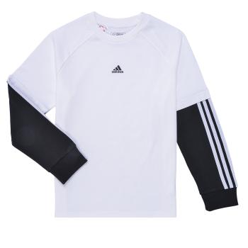 adidas  Street Jam 2-in-1 Long Sleeve Long-Sleeve Top  Tričká s dlhým rukávom Biela