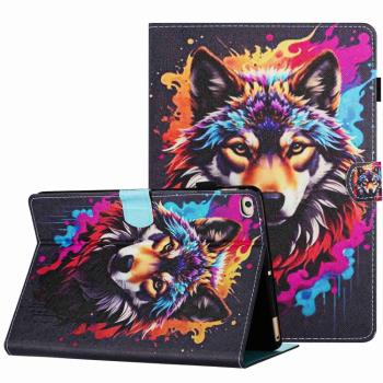 ART Zaklápacie puzdro pre Apple iPad 9.7 (2017) / 9.7 (2018) / iPad Air (1 / 2) COLORFUL WOLF