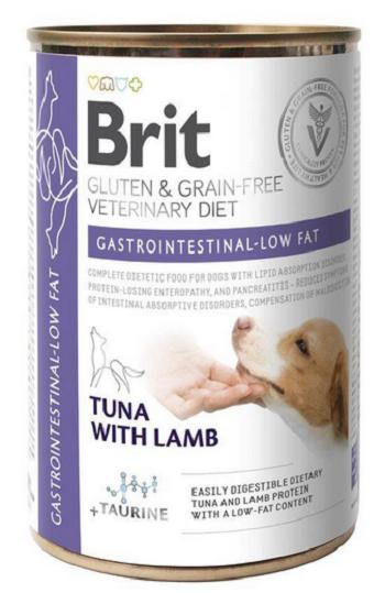 Brit Veterinary Diets GF dog Cans Gluten & Grain free Gastrointestinal-low fat konzerva pre psy 400g