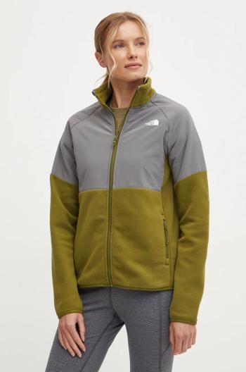 Športová mikina The North Face Glacier Heavyweight zelená farba, vzorovaná, NF0A89JA4OS1