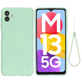 RUBBER Ochranný kryt pre Samsung Galaxy M13 5G zelený