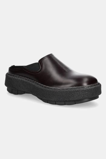 Kožené šľapky Sunnei CEMENTO hnedá farba, SHOXFLS009