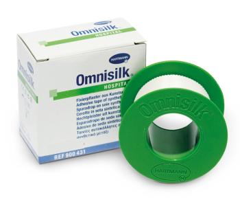 Omnisilk Náplast bílé hedvábí 5 cm x 5 m cívka 1 ks