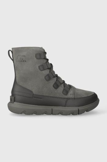 Kožená obuv Sorel EXPLORER NEXT BOOT WP 10 pánska, šedá farba, 2058921052