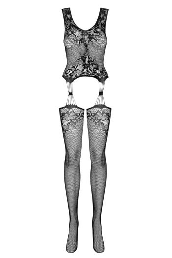 Čierne bodystockings F221