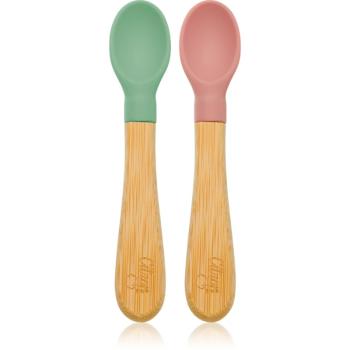 Citron Bamboo Spoon lyžička Green/ Pink 2 ks