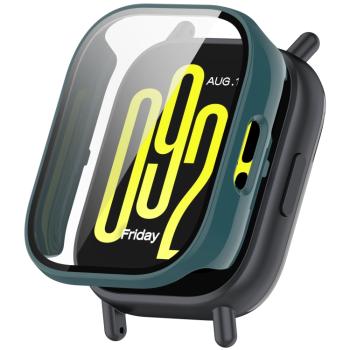 PC FULL COVER Plastový kryt so sklom pre Xiaomi Redmi Watch 5 Lite tmavozelený