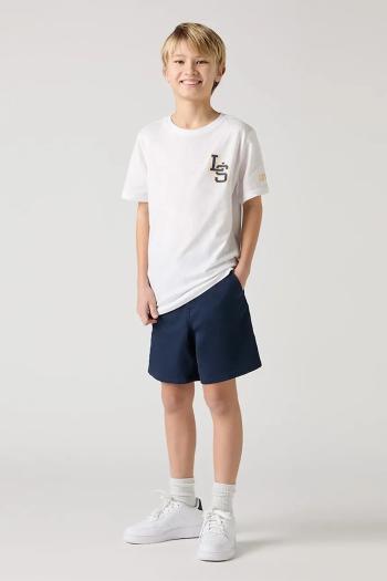 Detské krátke nohavice Levi's XX AUTHENTIC CHINO SHORTS tmavomodrá farba, nastaviteľný pás 9EM375