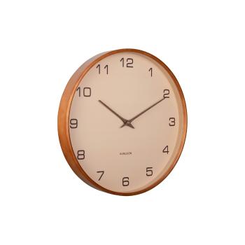 Dizajnové nástenné hodiny Karlsson 5993SB béžové,priemer 40 cm