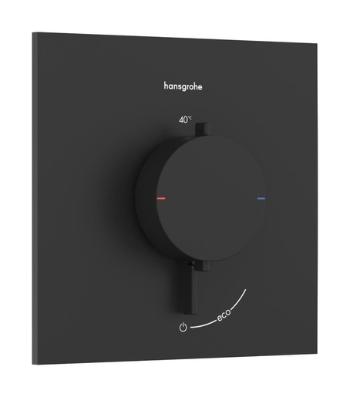 Sprchová batéria Hansgrohe Ecostat Comfort E bez podomietkového telesa matná čierna 33710670