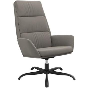 Relaxačné kreslo svetlo sivé zamat, 341407