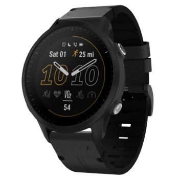 LEATHER Kožený remienok pre Garmin Forerunner 955 čierny